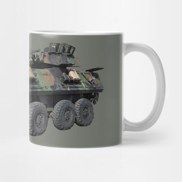 LAV-25A2 Wheeled Armored Vehicle-white text by Toadman's Tank Pictures Shop